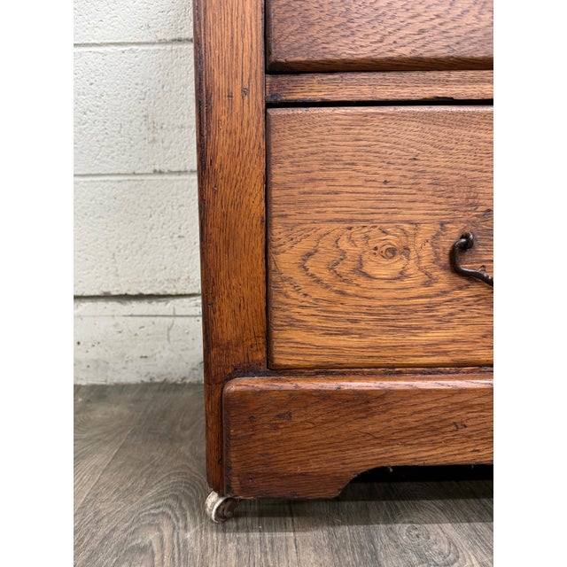 Arts & Crafts Antique Arts & Crafts Oak Washstand With Castors For Sale - Image 3 of 16