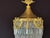 French 1980 French Louis XVI Gold Bronze Crystal Lantern - 1 Pc For Sale - Image 3 of 15