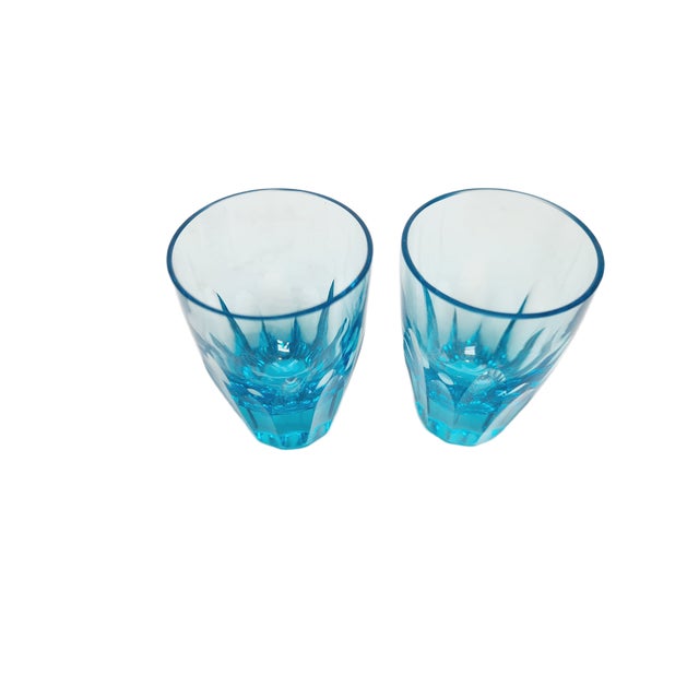 Art Deco Crystal Glasses, Czechoslovakia, 1930s, Set of 2 For Sale - Image 4 of 6