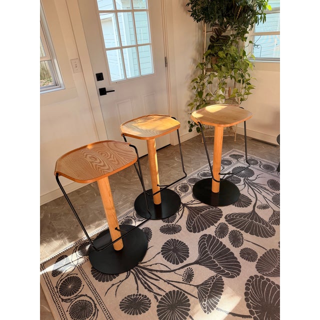 2010s Mattiazzi Mid-Century Modern Ash Bar Stools For Sale - Image 5 of 7