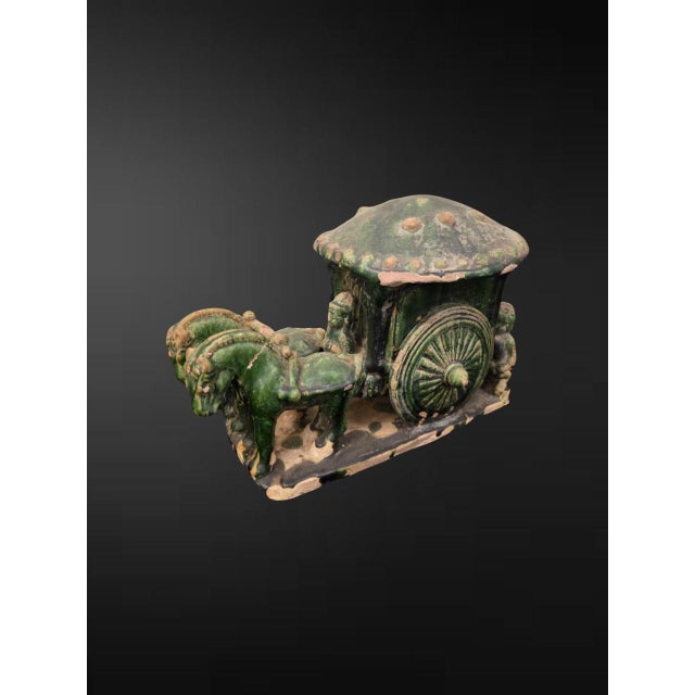 Ming dynasty style, possibly Ming dynasty (1368–1644) or later An evocative Chinese green lead-glazed earthenware funerary...