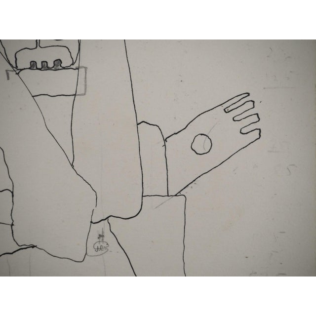 Jean-Claude Silbermann, Sneaky Signs: The Mover, Original Ink Drawing For Sale - Image 4 of 5