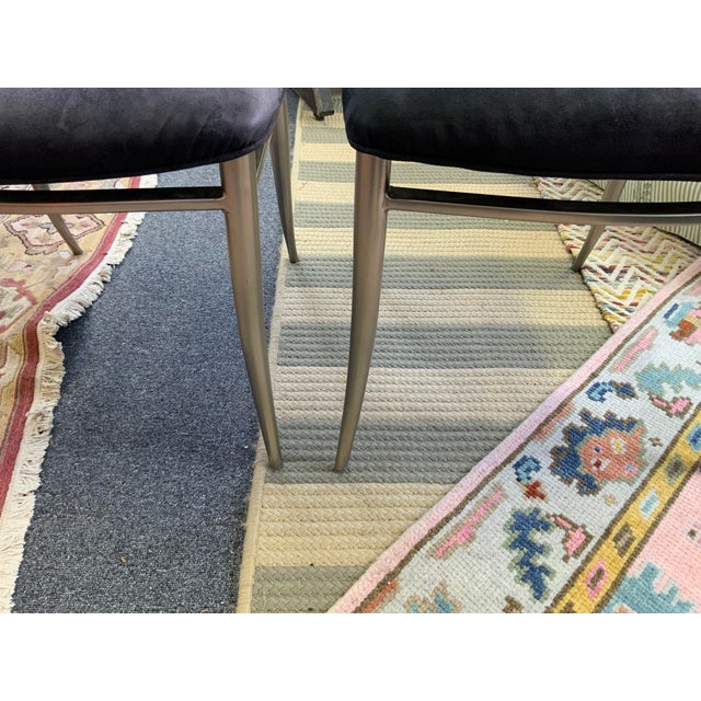 Late 20th Century Metal Dining Chairs, a Pair For Sale - Image 10 of 12