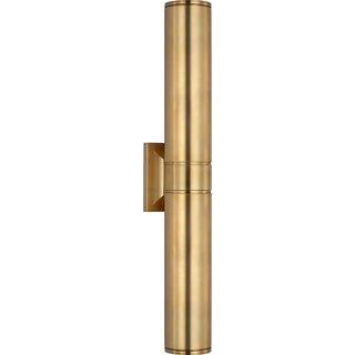 Chapman & Myers for Visual Comfort Signature Provo 28" Canister Light in Antique-Burnished Brass For Sale