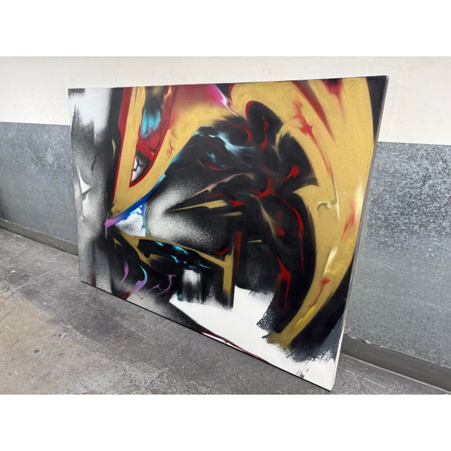Design Plus Gallery presents an "#107 Vapor" Original Graffiti Abstract Painting. This contemporary work presents an...
