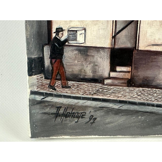 A. Hohage, Houses, 1997, Oil on Canvas For Sale - Image 9 of 10