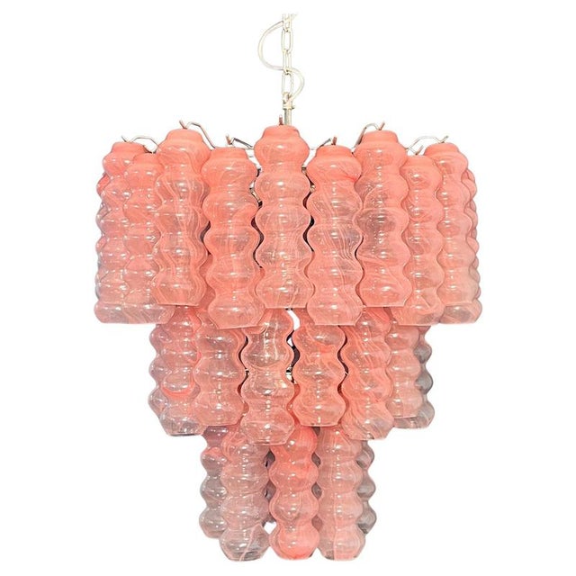 Metal Italian Chandelier in Murano Glass, 1980s For Sale - Image 7 of 12