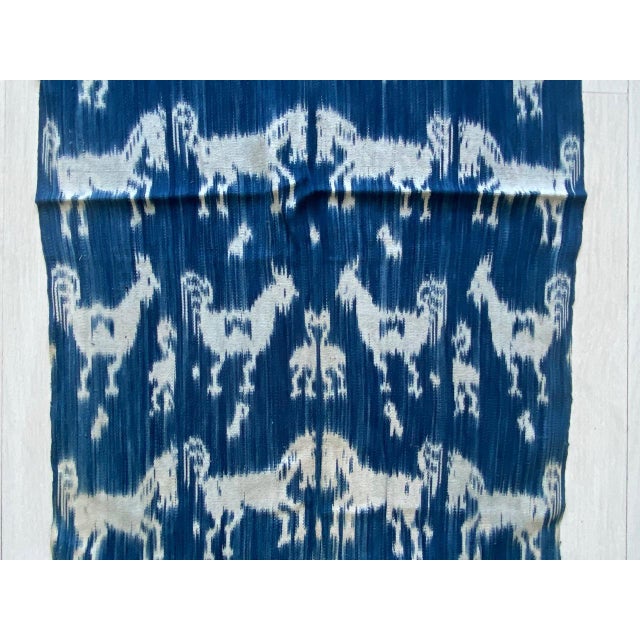 Indigo Cotton Sumba Textile For Sale - Image 16 of 18