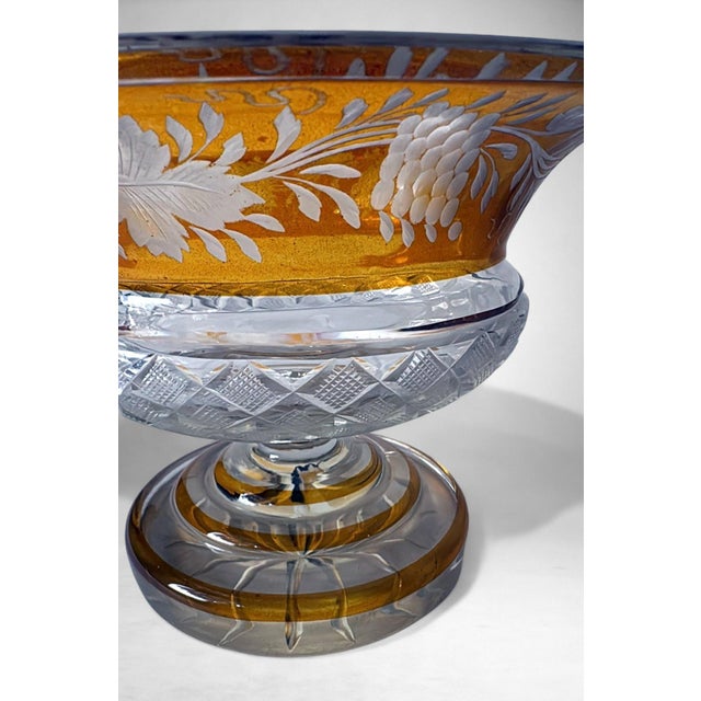 Art Deco Style French Cut Crystal Bowl For Sale - Image 9 of 18
