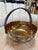 Metal Vintage Italian Silver-Plated and Gilt Metal Basket For Sale - Image 7 of 7