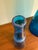 Glass 1960s Wayne Husted for Blenko Massive #6138 Floor Decanter in Blue For Sale - Image 7 of 9