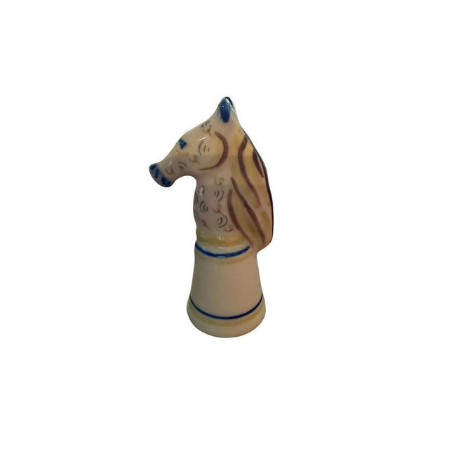 1960s Vintage Viana Portuguese Porcelain Chess Set, 1970, Set of 33 For Sale - Image 5 of 18