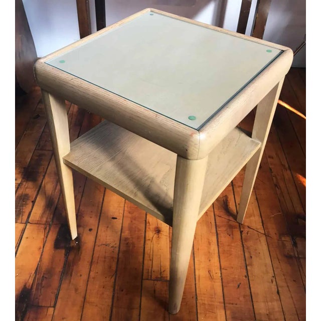 Wood Mid C Side Table For Sale - Image 7 of 8