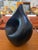 Black VTG MCM Brutalist Sculpture Handmade Terracotta Pottery Flame Minimalist Art For Sale - Image 8 of 12