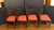 Circa 1770 Georgian set of 4 side chairs, English. Elm with slip seats. Serpentine crest rail over elegant shaped, pierced...