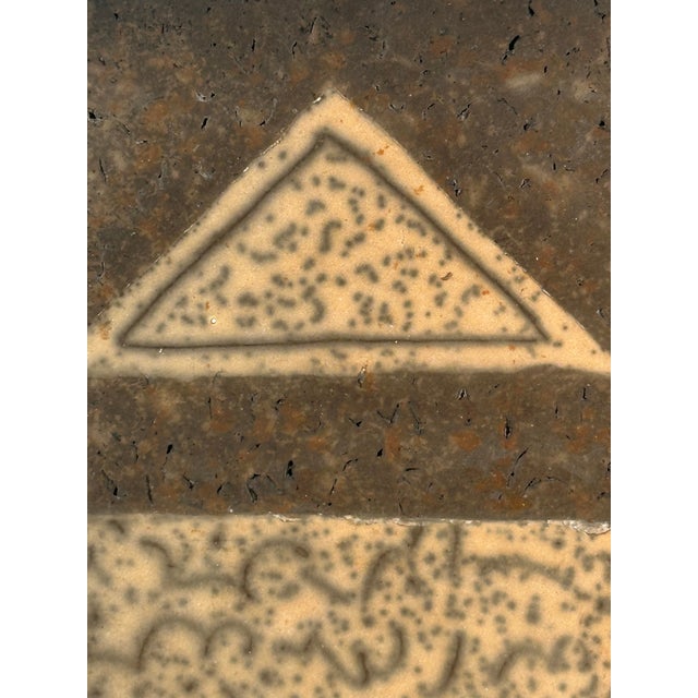 A Fine Contemporary Stoneware Wall Relief by Theodora Chorafas. For Sale - Image 10 of 12
