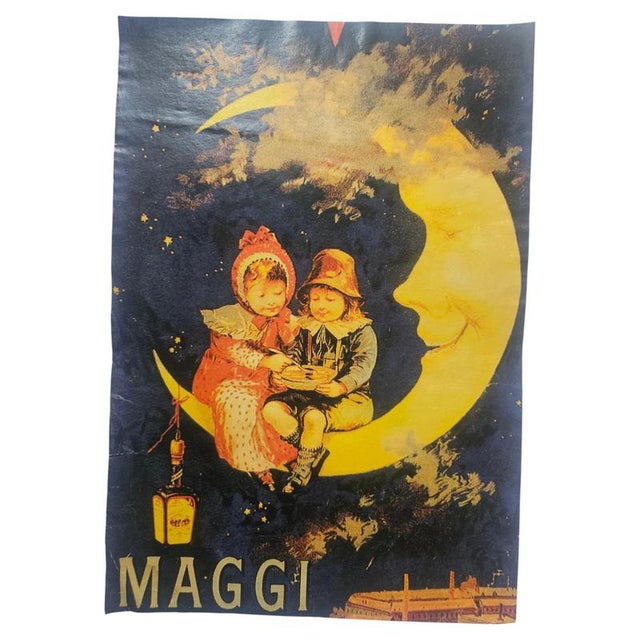 Art Deco Maggi Advertising Poster, Switzerland, 1940s For Sale - Image 6 of 6