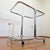 Silver Mid-Century Modern Chrome and Glass Bar Cart, Italy, 1960s For Sale - Image 8 of 14