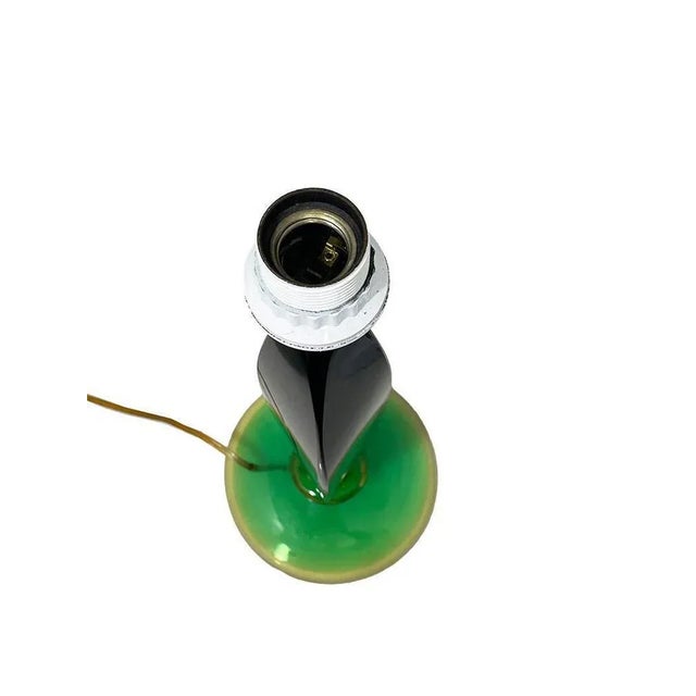 Glass Italian Glass Table Lamp attributed to Flavio Poli, 1960s For Sale - Image 7 of 11
