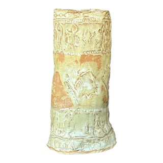 Vintage Boho Original Studio Pottery Vase For Sale