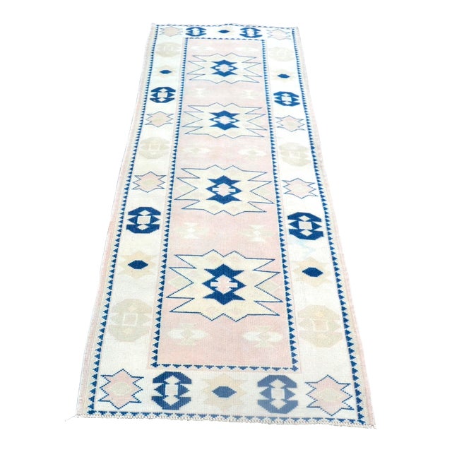 Geometric Vintage Tribal Carpet For Sale