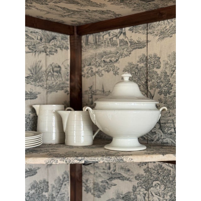 Ceramic Antique Belgian Creamware Set - 16 Piece For Sale - Image 7 of 13