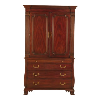 1990s Traditional Henkel Harris Mahogany Bedroom Armoire For Sale