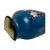 Mid 20th Century Vintage Blue Lusterware Wall Pocket Vase Made in Japan For Sale - Image 5 of 9
