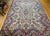 Persian Vintage Kerman Rug, Hand-Knotted Wool, Allover Floral Pattern, Ivory & Blue, 9x12 For Sale - Image 3 of 17