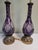 Metal A Pair of 1940s Cut Crystal Amethyst Table Lamps For Sale - Image 7 of 9