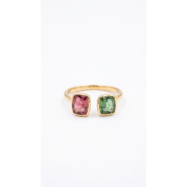 Natural Tourmaline 1.68cts Ring in 18k Gold For Sale In New York - Image 6 of 8