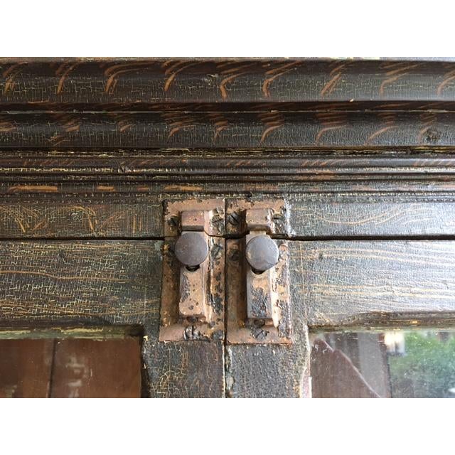 Mid 19th Century Farmhouse Country Primitive Stepback 1850s Cupboard For Sale - Image 5 of 18