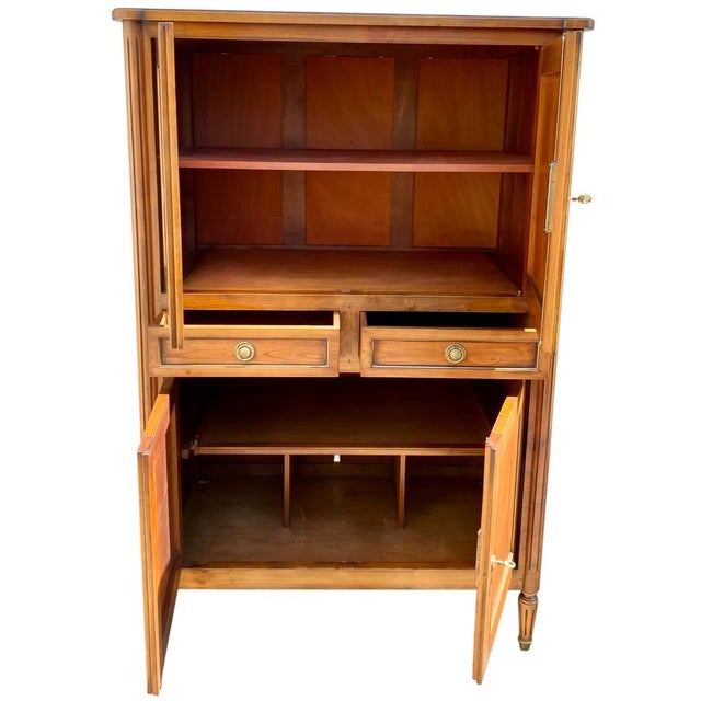 Louis XVI Style Sideboard with Brass Hardware, 1940s For Sale - Image 4 of 9