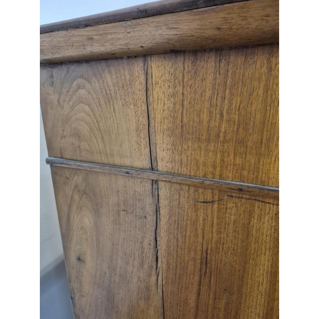 Brown Louis Philippe Style Chest of Drawers in Burr Walnut Veneer For Sale - Image 8 of 12