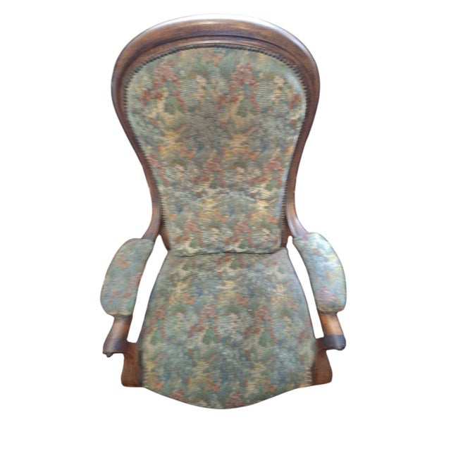 Italian Paolina Armchair with Fabric, 1890 For Sale - Image 6 of 16
