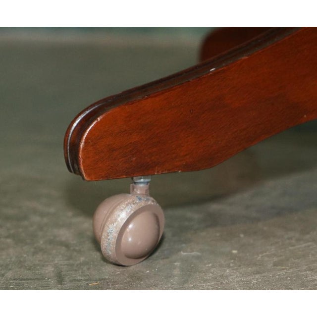 Vintage Tufted Leather Chesterfield Captain's Desk Chair For Sale - Image 10 of 18