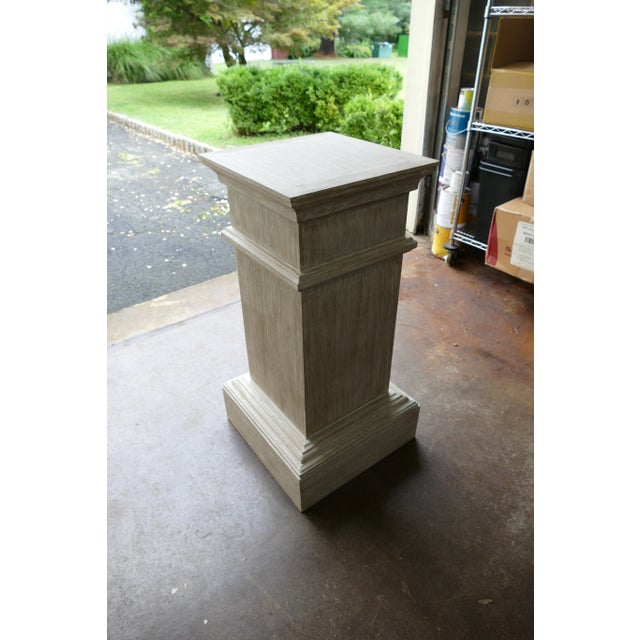 1990s Distressed Wood Pedestal/Display For Sale In New York - Image 6 of 8