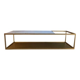 Cb2 Marble Wall Mounted Storage Shelf "Treble " For Sale