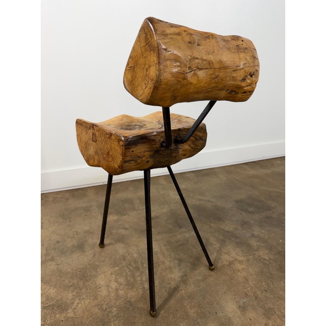 Mid-Century Modern Mid 20th Century Set of Three Sculptural Brutalist Organic Mexican Modern Dining / Accent Chairs For Sale - Image 3 of 18