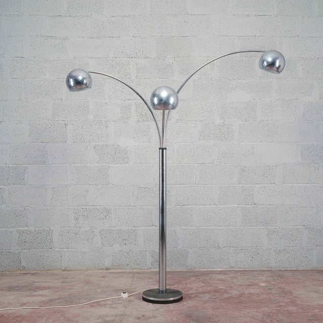 Three-Light Floor Lamp attributed to Goffredo Reggiani, 1970s For Sale - Image 18 of 18
