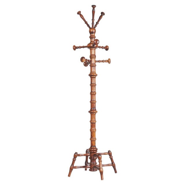 Czech Biedermeier Beech Coat Hanger, 1890s For Sale - Image 10 of 10
