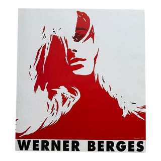 Werner Berges (1941–2017), Blondine, 1977, Kunsthaus Hannover, 2000, Original Exhibition Poster, Printed in Germany. For Sale