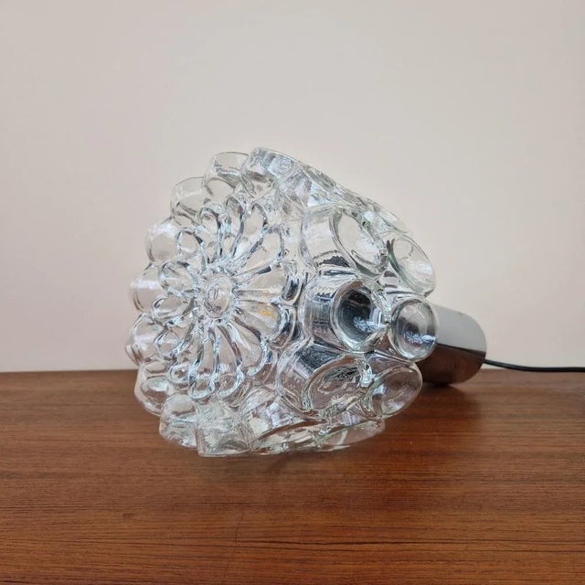 Mid-Century Modern Crystal Glass Pendant Lamp from Limburg, 1960s For Sale - Image 3 of 9