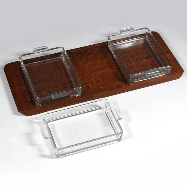 Tekowa Tray Set with Bowls by Laurids Lonborg, 1960s, Set of 4 For Sale - Image 4 of 6