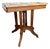 Antique Marble and Wood Side Table For Sale
