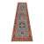 Kazak Runner 2’8” X 9’8” Blue Wool Tribal Hand-Knotted Oriental Rug For Sale