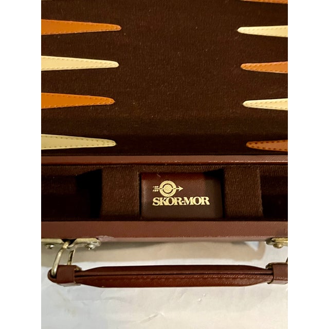 Vintage Mid-Century Tartan Backgammon Game Set in Travel Case For Sale - Image 16 of 18