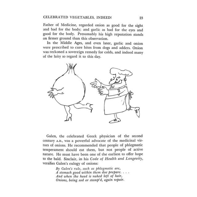 White "A Salute to Onions Some Reflections on Cookery... And Cooks" 1965 Mendelsohn, Oscar A. For Sale - Image 8 of 10