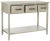Pretty up a hallway or living room wall with the country-fresh grey painted console table. Crafted of sturdy elm wood,is...