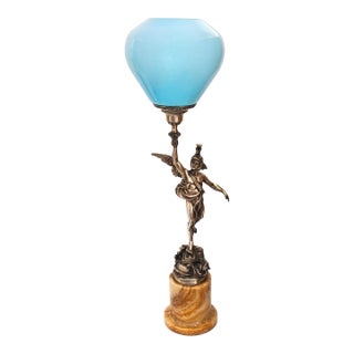 Neoclassical Flying Mercury Lamp, Belle Époque Style, C. 1920–1940 For Sale